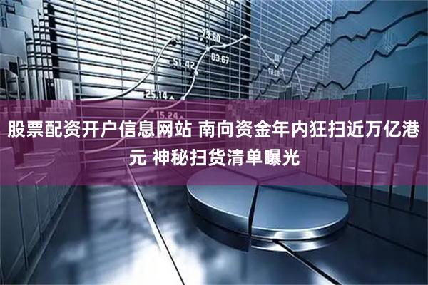 股票配资开户信息网站 南向资金年内狂扫近万亿港元 神秘扫货清单曝光